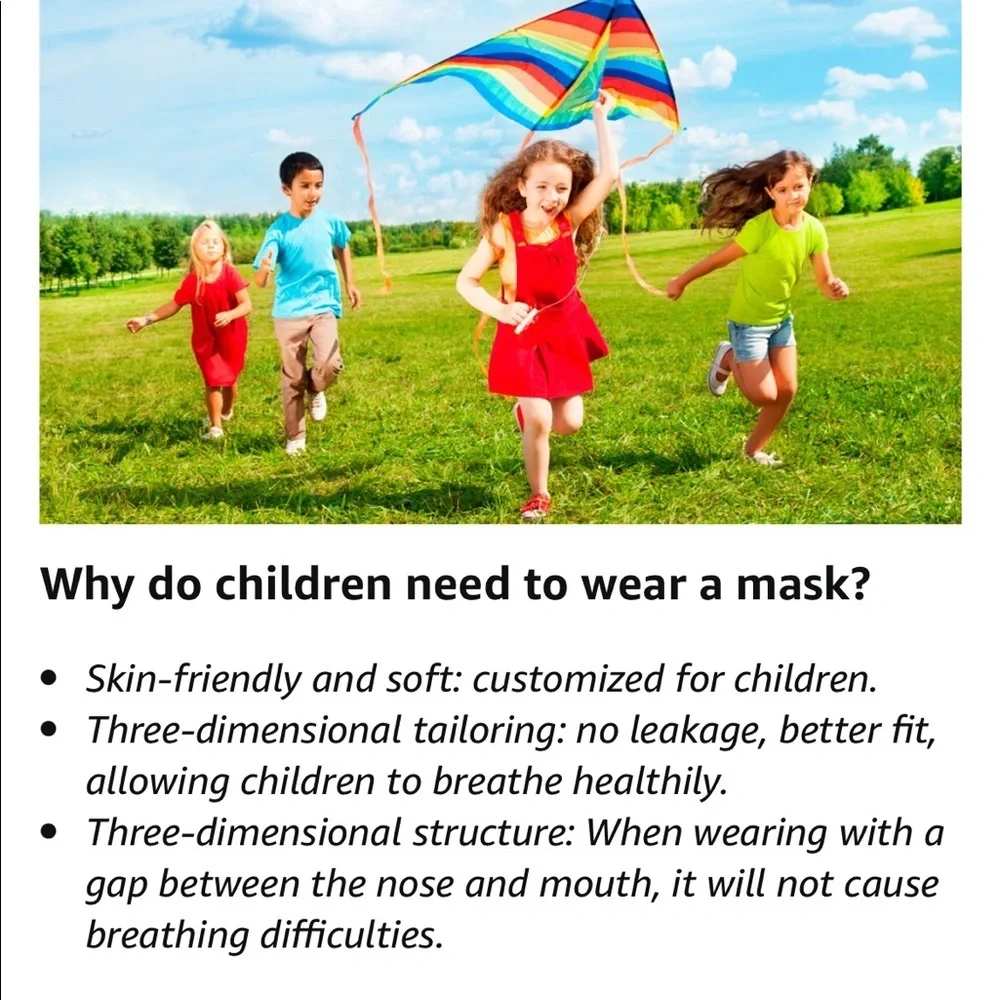 RESELLERS LOT Kids Masks 4pc individual wrapped Pack x5=20 total masks